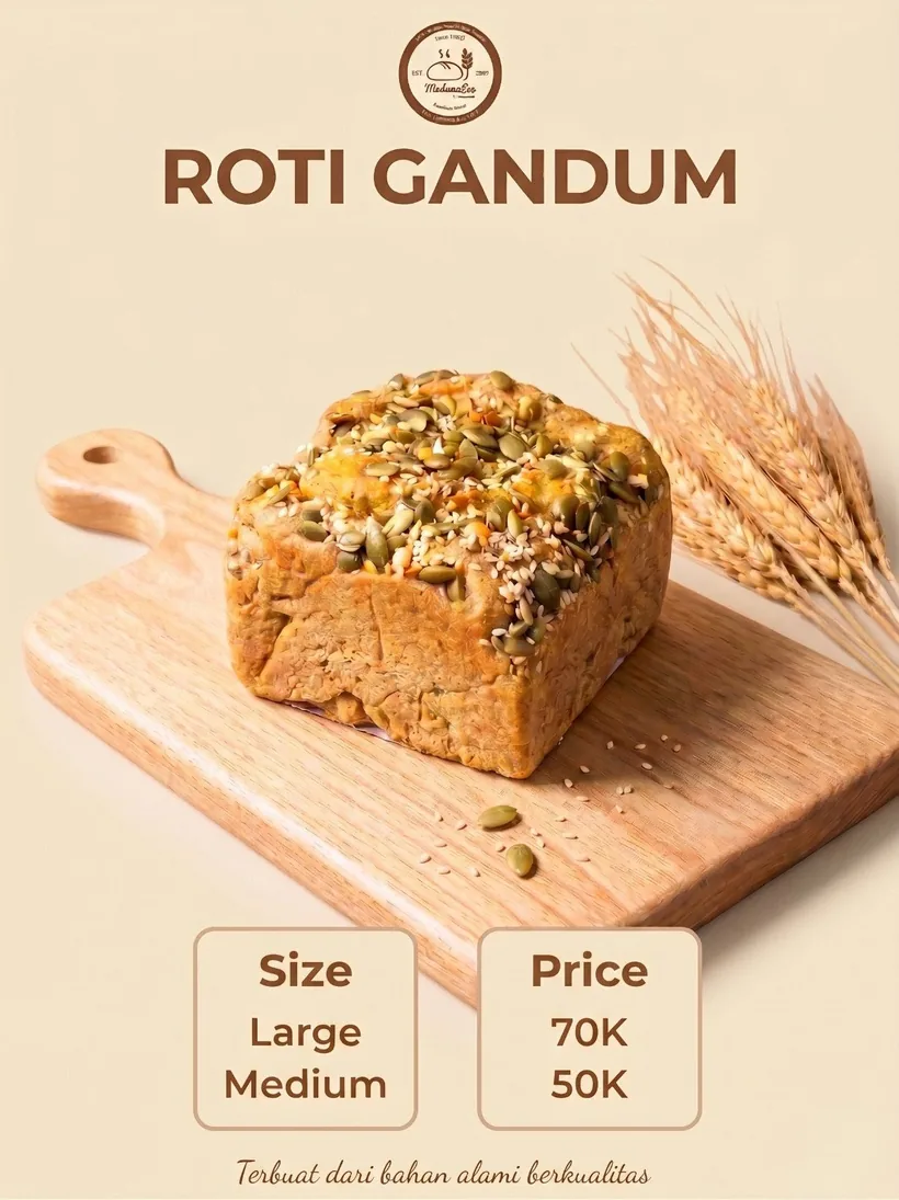 Roti Gandum β Medium 50K, Large 70K